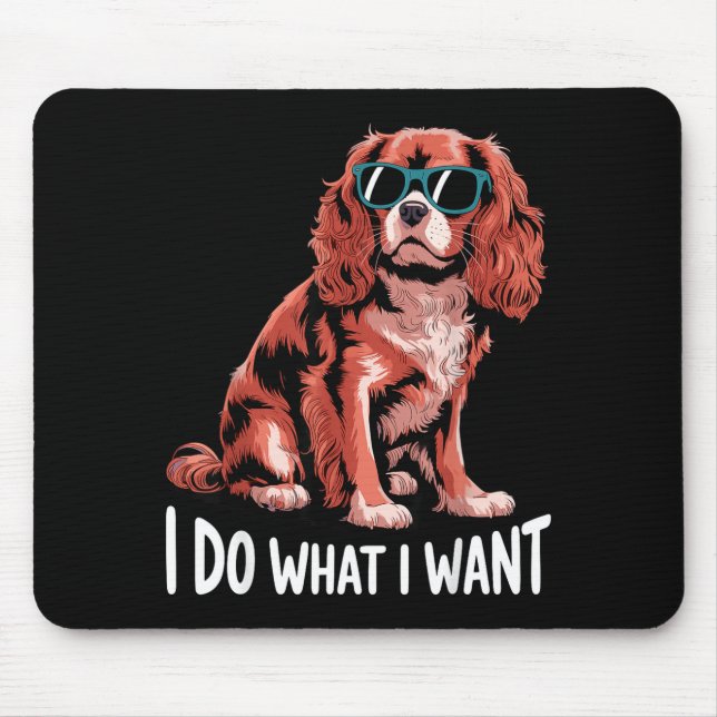 Cavalier King Charles Art For Men Women Cavalier S Mousepad (Vorne)