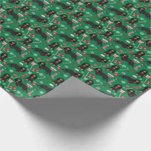 Cavalier King Charles Black und Tan Weihnachten Geschenkpapier