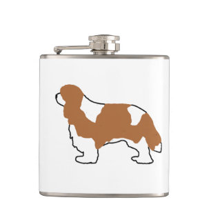 Cavalier King Charles blenheim silo Flachmann