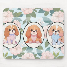 Cavalier King Charles Blume Hintergrund
