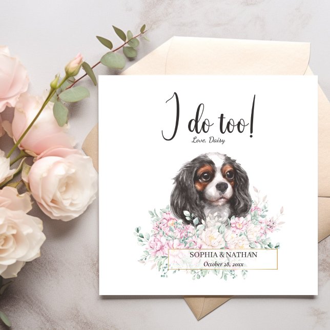 Cavalier King Charles Dog Wedding Cocktail Napkins Serviette (Von Creator hochgeladen)