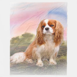 Cavalier King Charles Fleece Decke