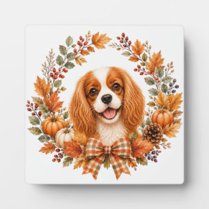 Cavalier King Charles Herbst Fotoplatte