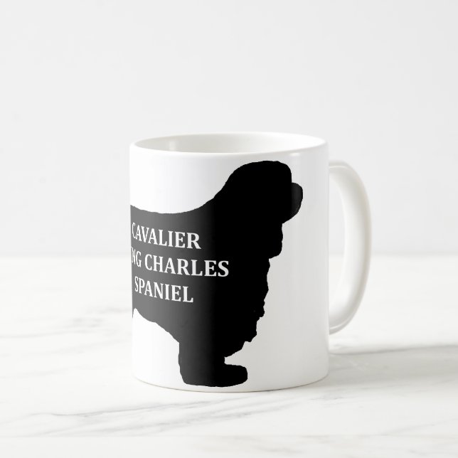 Cavalier King Charles name silo Kaffeetasse (VorderseiteRechts)