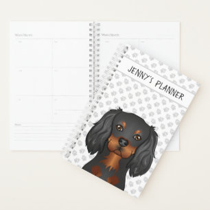 Cavalier King Charles noir et feu Chien & Titre