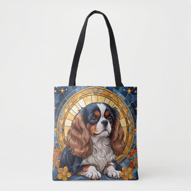 Cavalier King Charles Pastel Golden Glass Tasche (Vorderseite)