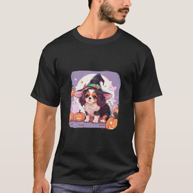 Cavalier King Charles Pastellfisch T-Shirt (Vorderseite)