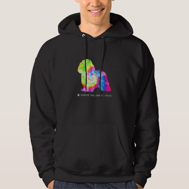 Cavalier King Charles Spanel Puppy Pet Dog Hippy Hoodie (Vorderseite)