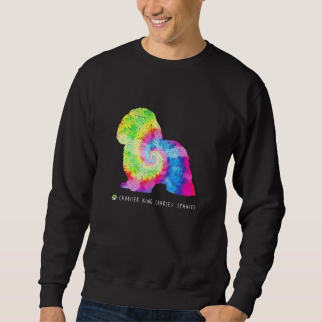Cavalier King Charles Spanel Puppy Pet Dog Hippy Sweatshirt (Vorderseite)