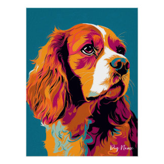 Cavalier King Charles Spaniel 001 - Bruno Pokopen Poster
