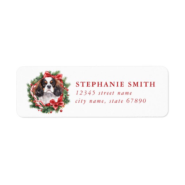 Cavalier King Charles Spaniel Address Labels (Vorne)