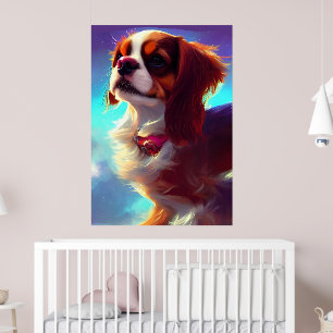 cavalier king charles spaniel AI4 Poster