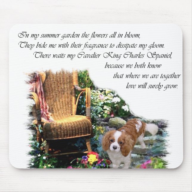 Cavalier King Charles Spaniel Art Mousepad (Vorne)