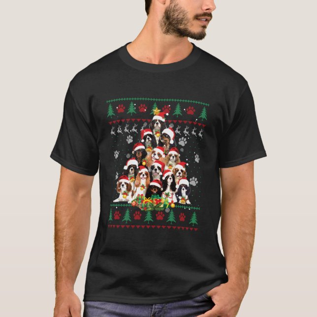 Cavalier King Charles Spaniel Baum Hässlich T-Shirt (Vorderseite)