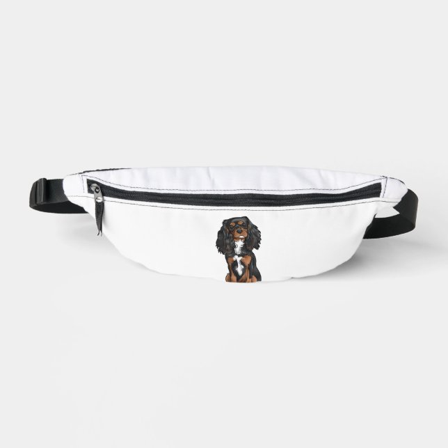 Cavalier King Charles Spaniel - Black and Tan Bauchtasche (Vorderseite)