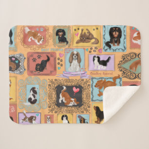 Cavalier King Charles Spaniel Blanket Sherpadecke