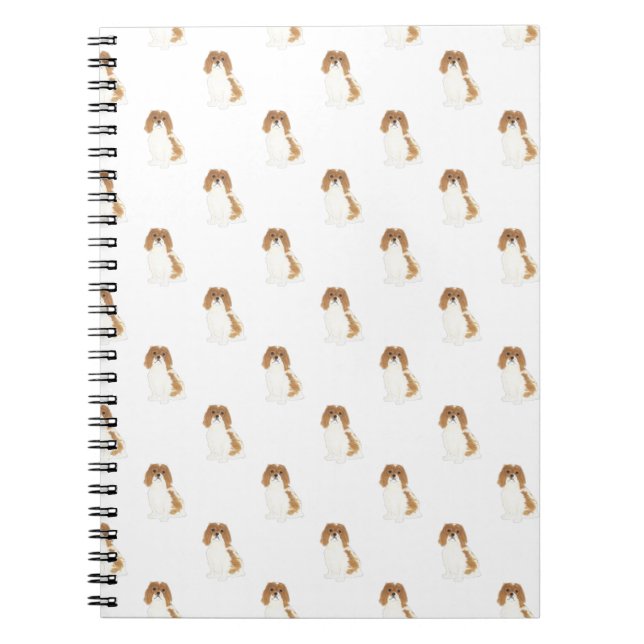 Cavalier King Charles Spaniel (Blenheim) Notebook Notizblock (Vorderseite)