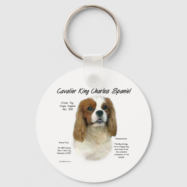 Cavalier King Charles Spaniel Breed Schlüsselanhän Schlüsselanhänger (Vorderseite)