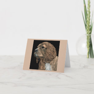 Cavalier King Charles Spaniel Card - Rosie Karte