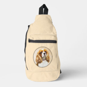 Cavalier King Charles Spaniel Cav Dog Art Malerei Crossbody Bag
