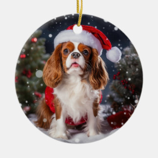 Cavalier King Charles Spaniel Christmas Keepake Keramik Ornament