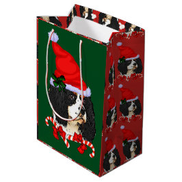 Cavalier King Charles Spaniel Christmas Merry Mittlere Geschenktüte