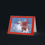 Cavalier King Charles Spaniel Christmas Snowman Feiertagskarte<br><div class="desc">Familie und Freunde während der Ferienzeit zu erinnern ist eine wunderbare Möglichkeit, in Touch mit den Menschen behalten, die Sie Liebe und Pflege. Ich habe diese Hundeausweise mit Liebe und Sorgfalt erstellt, und ich bin sicher, dass jeder, der Hunde Lieben hat, sich freuen wird, sie zu erhalten. Sie haben die...</div>