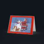 Cavalier King Charles Spaniel Christmas Snowman Feiertagskarte<br><div class="desc">Familie und Freunde während der Ferienzeit zu erinnern ist eine wunderbare Möglichkeit, in Touch mit den Menschen behalten, die Sie Liebe und Pflege. Ich habe diese Hundeausweise mit Liebe und Sorgfalt erstellt, und ich bin sicher, dass jeder, der Hunde Lieben hat, sich freuen wird, sie zu erhalten. Sie haben die...</div>