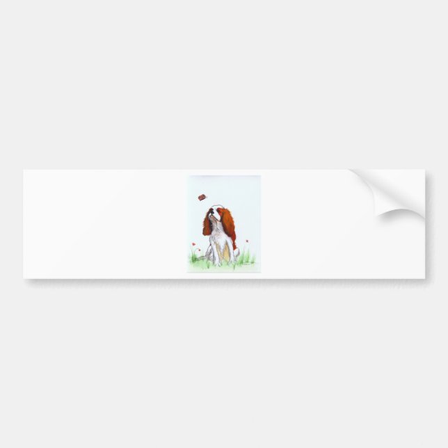 Cavalier King Charles Spaniel CKC Autoaufkleber (Vorne)