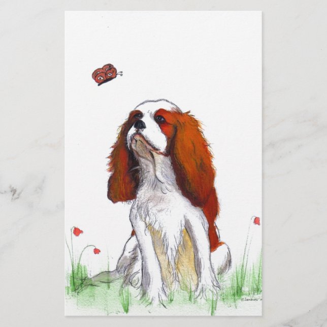 Cavalier King Charles Spaniel CKC Briefpapier (Vorderseite)