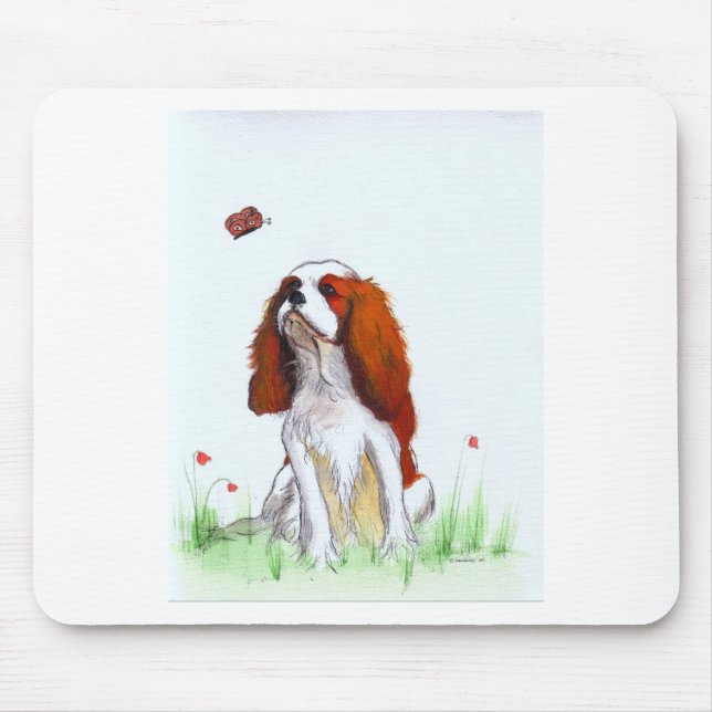 Cavalier King Charles Spaniel CKC Mousepad (Vorne)