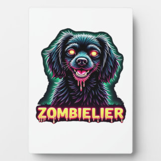 Cavalier King Charles Spaniel CKCS Zombie Dog Hall Fotoplatte