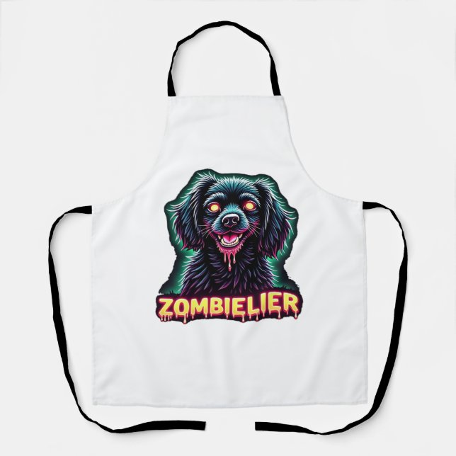 Cavalier King Charles Spaniel CKCS Zombie Dog Hall Schürze (Vorderseite)
