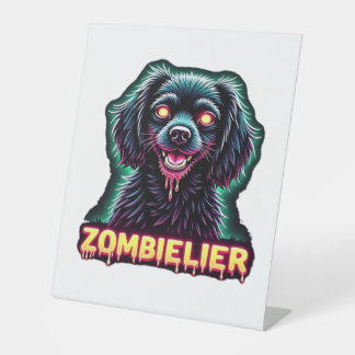 Cavalier King Charles Spaniel CKCS Zombie Dog Hall Sockelschild