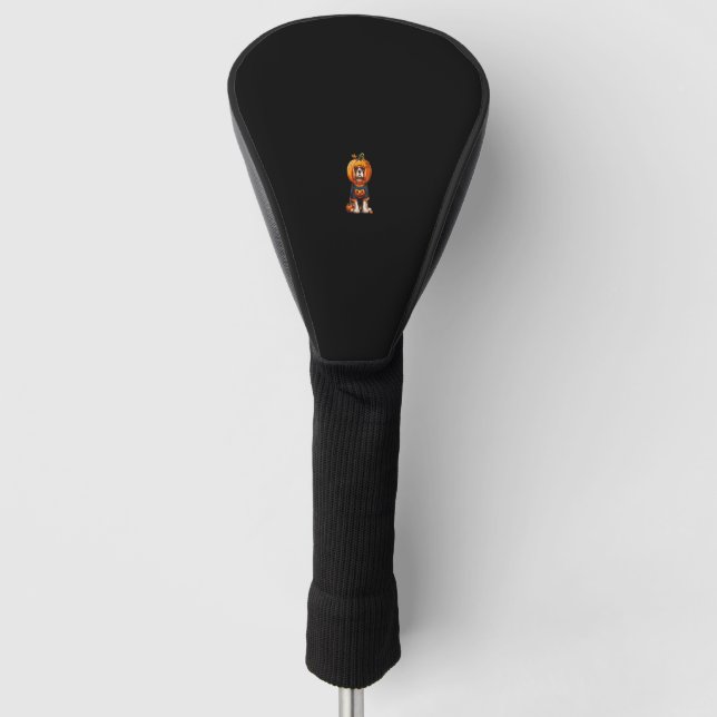 Cavalier King Charles Spaniel Cosplay Pumpkin Hall Golf Headcover (Vorderseite)