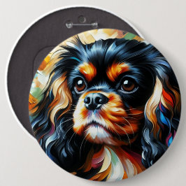Cavalier King Charles Spaniel Dog Acrylic Print Button