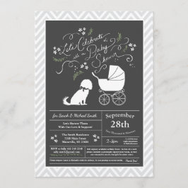 Cavalier King Charles Spaniel Dog Baby Shower Einladung