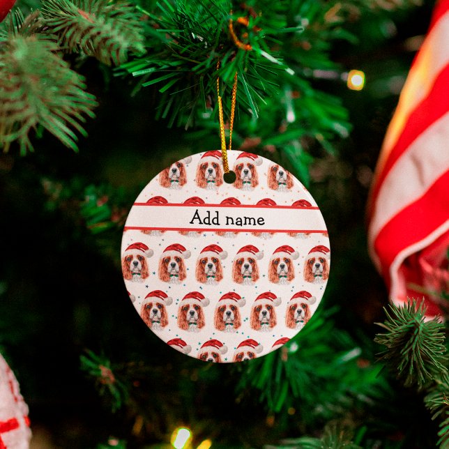 Cavalier King Charles Spaniel Dog Breed Christmas Keramik Ornament (Von Creator hochgeladen)