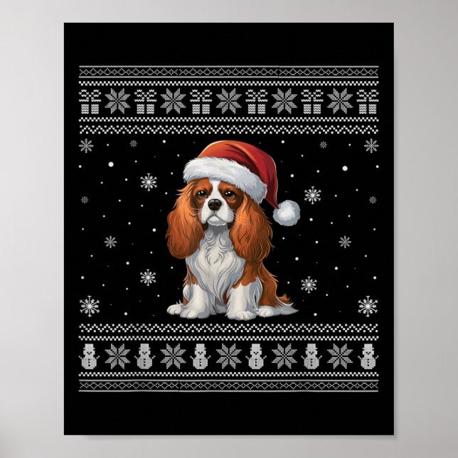 Cavalier King Charles Spaniel Dog liebvers Ugly Xm Poster (Vorne)