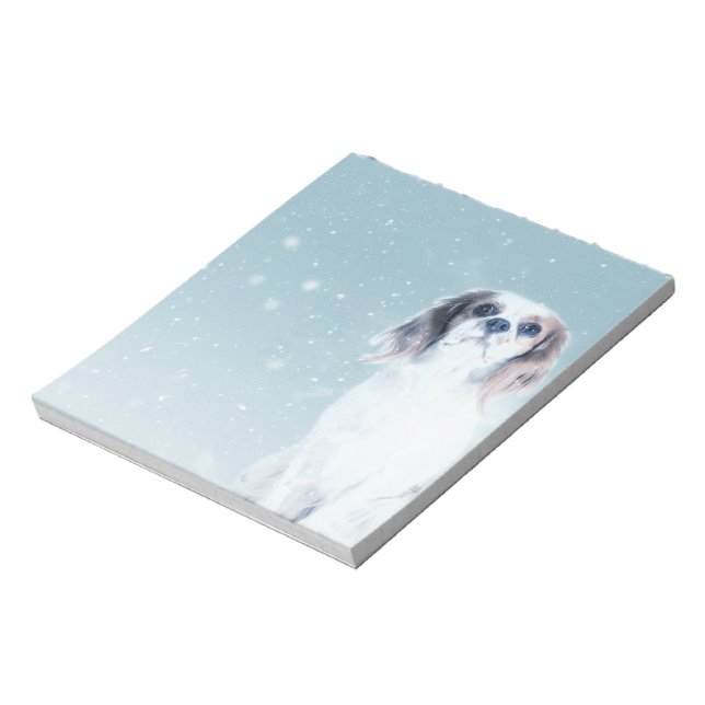 Cavalier King Charles Spaniel Dog Notizblock (Rotiert)