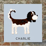 Cavalier King Charles Spaniel Dog Personalisiert Poster<br><div class="desc">Niedliches Tricolor Cavalier King Charles Spaniel Hundedesign,  um jeden Tierliebhaber zu machen. Originelle Kunst von Nic Squirrell. Ändern Sie den Namen oder den Text,  um ihn anzupassen.</div>
