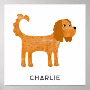 Cavalier King Charles Spaniel Dog Personalisiert Poster