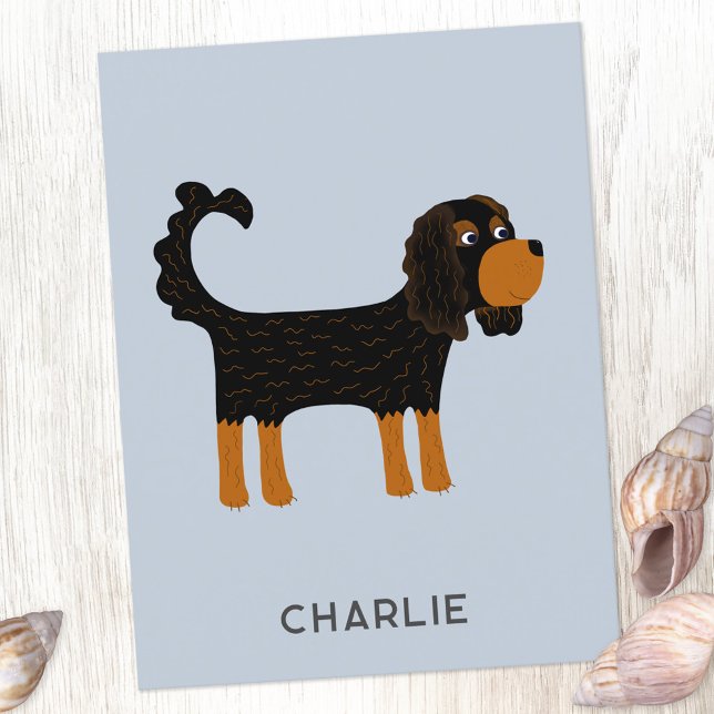 Cavalier King Charles Spaniel Dog Personalisiert Postkarte (Von Creator hochgeladen)