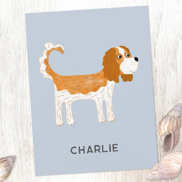 Cavalier King Charles Spaniel Dog Personalisiert Postkarte