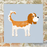 Cavalier King Charles Spaniel Dog Poster<br><div class="desc">Niedliches Blenheim Cavalier King Charles Spaniel Hundedesign, um Tierfreunde zum Lächeln zu bringen. Originelle Kunst von Nic Squirrell.</div>