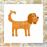 Cavalier King Charles Spaniel Dog Poster<br><div class="desc">Niedliches Ruby Cavalier King Charles Spaniel Hundedesign, um Sie zum Lächeln zu bringen. Originelle Kunst von Nic Squirrell.</div>