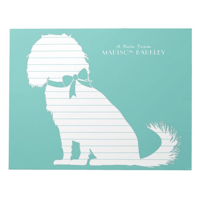 Cavalier King Charles Spaniel Dog Puppy Notizblock (Vorderseite)