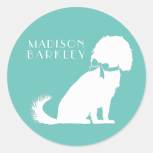 Cavalier King Charles Spaniel Dog Puppy Runder Aufkleber