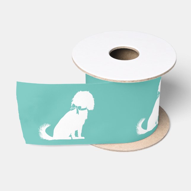 Cavalier King Charles Spaniel Dog Puppy Satinband (Spule)