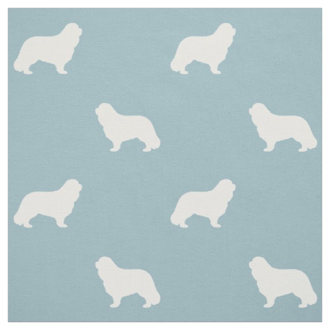 Cavalier King Charles Spaniel Dog Silhouetten Stoff (Muster)